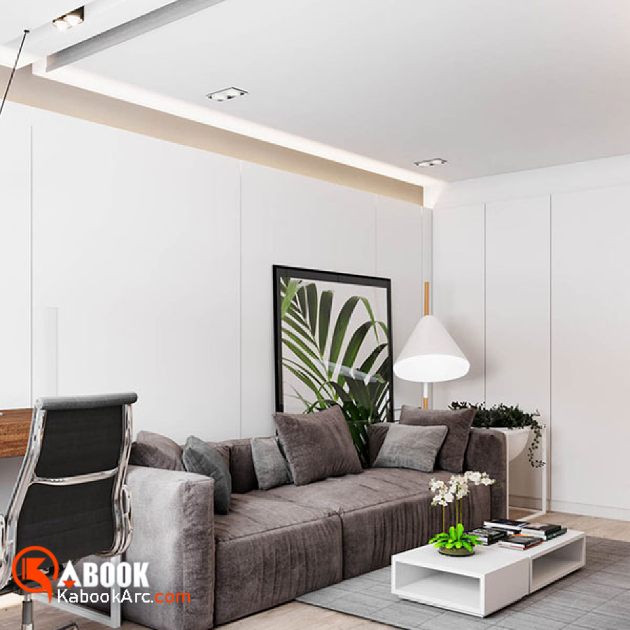 طراحی داخلی آپارتمان مدرن با متراژ کمتر از ۷۰ متر به سبک اسکاندیناوی